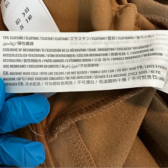 Abercrombie & Fitch The 90s Straight Ultra High Rise Faux Leather Pants Size 20R - Picture 11 of 11